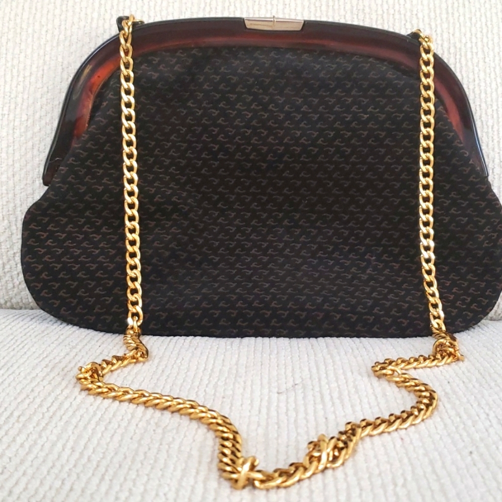 Reghi Italy clutch with gold chain